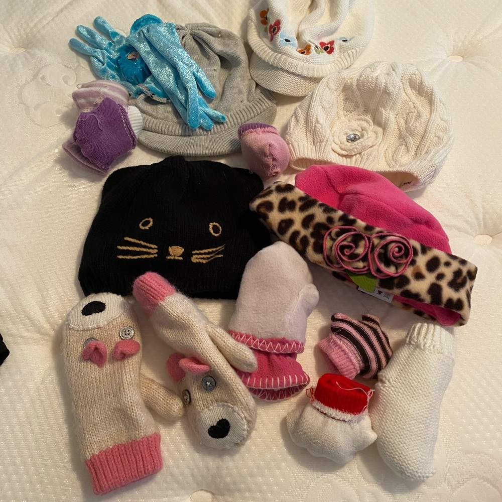 Winter hats and gloves